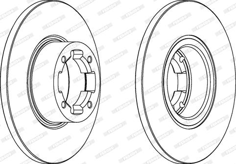 Ferodo DDF278 - Bremžu diski www.autospares.lv