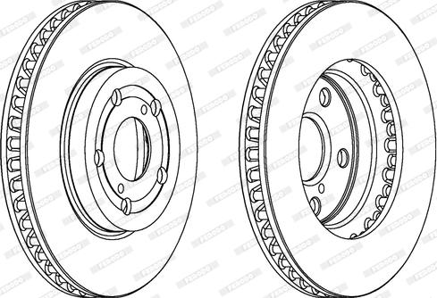 Ferodo DDF799 - Тормозной диск www.autospares.lv