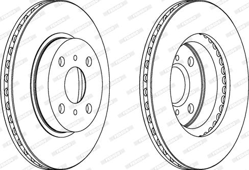 Ferodo DDF794C - Bremžu diski www.autospares.lv