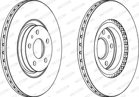 Ferodo DDF797 - Bremžu diski www.autospares.lv