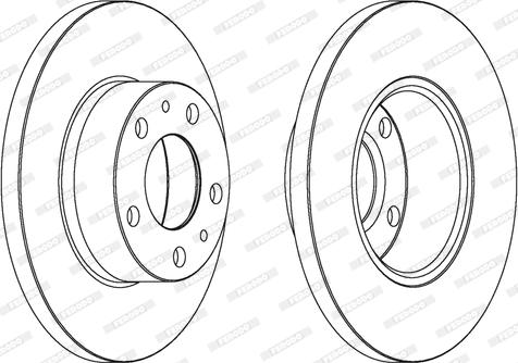 Ferodo DDF758 - Bremžu diski www.autospares.lv