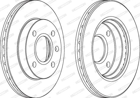 Ferodo DDF766 - Bremžu diski www.autospares.lv