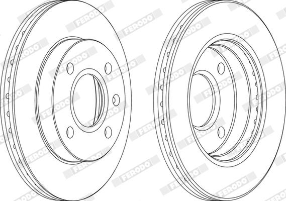 Ferodo DDF766X - Bremžu diski www.autospares.lv