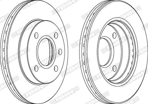 Ferodo DDF766X - Bremžu diski www.autospares.lv