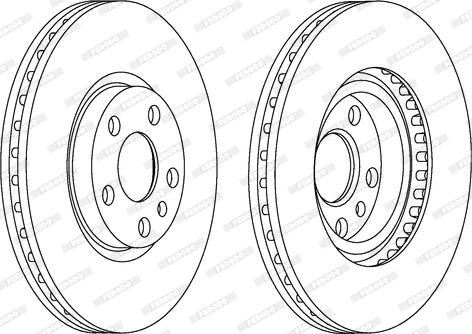 Ferodo DDF760 - Bremžu diski www.autospares.lv