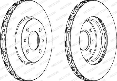 Ferodo DDF762C - Bremžu diski www.autospares.lv