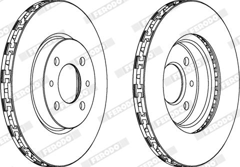 Ferodo DDF762X - Bremžu diski www.autospares.lv