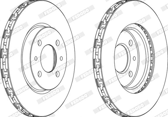 Ferodo DDF762X - Bremžu diski www.autospares.lv