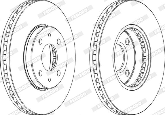 Ferodo DDF716X - Bremžu diski www.autospares.lv