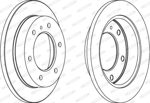 Ferodo DDF780 - Bremžu diski autospares.lv