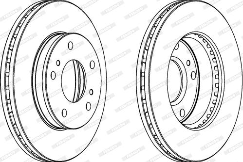 Ferodo DDF722 - Bremžu diski www.autospares.lv