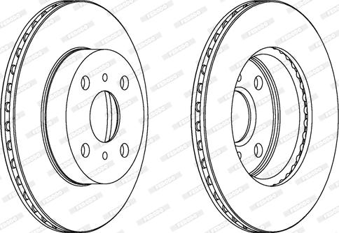 Ferodo DDF775 - Bremžu diski www.autospares.lv