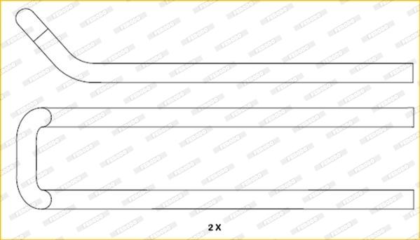 Ferodo FAC176 - Piederumu komplekts, Disku bremžu uzlikas www.autospares.lv