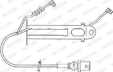 Ferodo FAI151 - Indikators, Bremžu uzliku nodilums www.autospares.lv