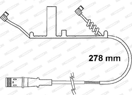 Ferodo FAI161 - Indikators, Bremžu uzliku nodilums www.autospares.lv