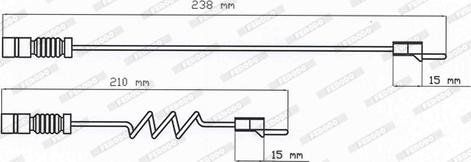 Ferodo FAI103 - Indikators, Bremžu uzliku nodilums www.autospares.lv