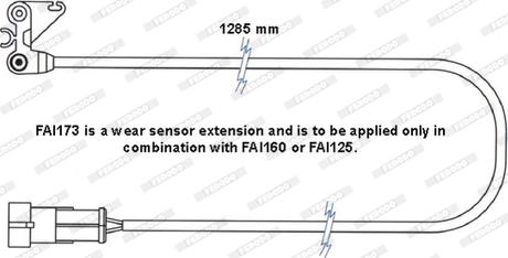 Ferodo FAI173 - Indikators, Bremžu uzliku nodilums www.autospares.lv