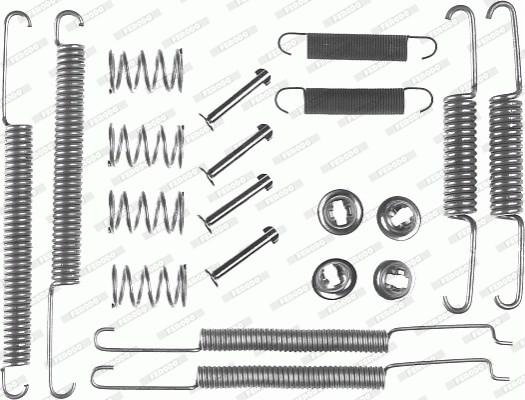 Ferodo FBA58 - Piederumu komplekts, Bremžu loki www.autospares.lv