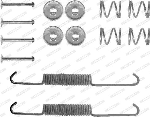 Ferodo FBA147 - Piederumu komplekts, Bremžu loki www.autospares.lv