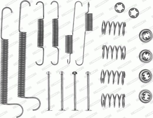 Ferodo FBA35 - Piederumu komplekts, Bremžu loki www.autospares.lv