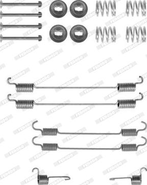 Ferodo FBA211 - Piederumu komplekts, Bremžu loki www.autospares.lv