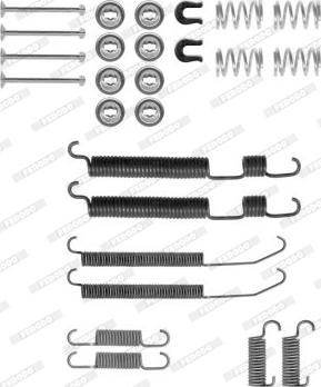 Ferodo FBA223 - Piederumu komplekts, Bremžu loki www.autospares.lv