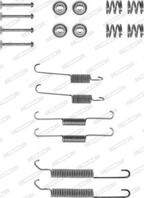 Ferodo FBA22 - Piederumu komplekts, Bremžu loki autospares.lv