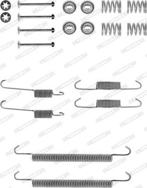 Ferodo FBA75 - Piederumu komplekts, Bremžu loki www.autospares.lv