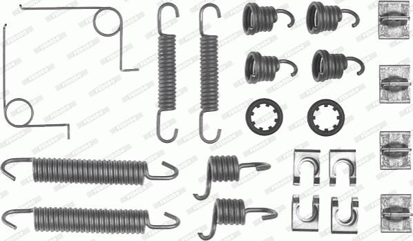 Ferodo FBA7 - Piederumu komplekts, Bremžu loki www.autospares.lv