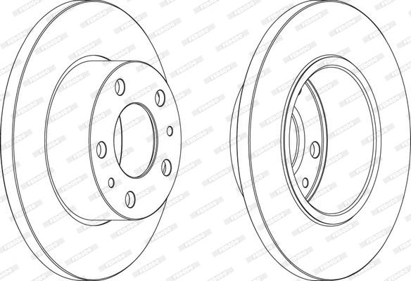 Ferodo FCR195A - Bremžu diski www.autospares.lv