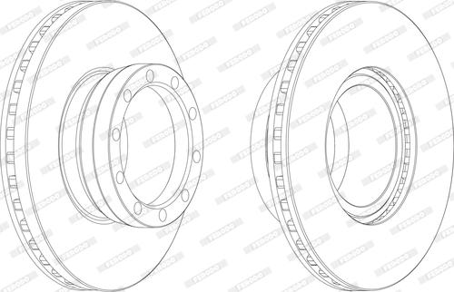 Ferodo FCR143A - Bremžu diski www.autospares.lv