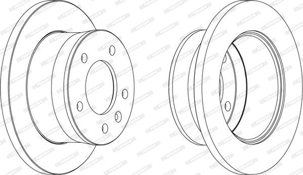 Ferodo FCR154A - Bremžu diski www.autospares.lv