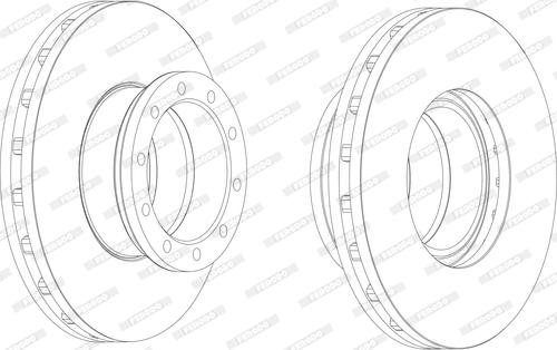 Ferodo FCR151A - Bremžu diski www.autospares.lv