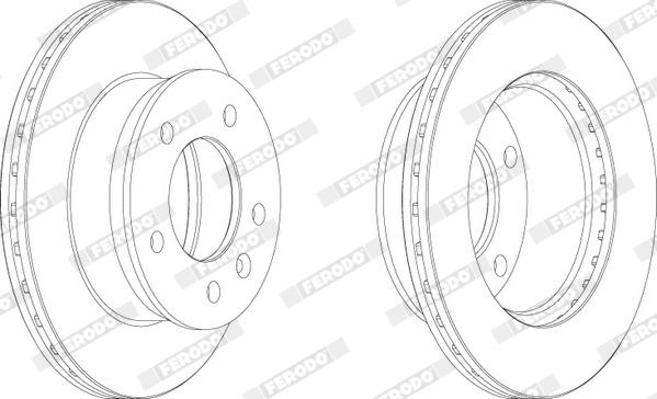 Ferodo FCR153AX - Bremžu diski www.autospares.lv