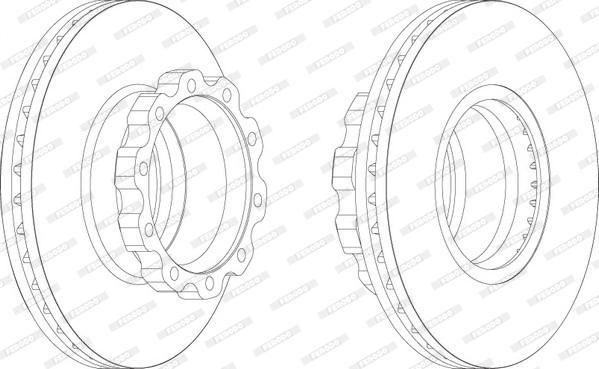 Ferodo FCR160A - Brake Disc www.autospares.lv