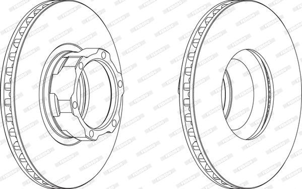 Ferodo FCR163A - Bremžu diski www.autospares.lv