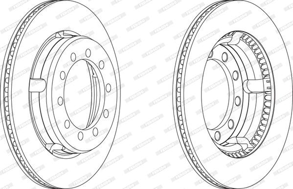 Ferodo FCR109A - Bremžu diski autospares.lv