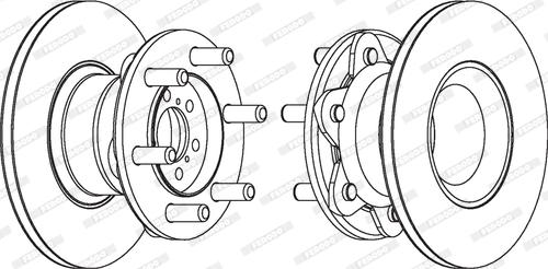 Ferodo FCR104A - Bremžu diski www.autospares.lv