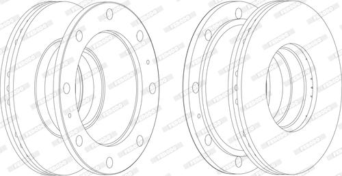 Ferodo FCR106A - Bremžu diski www.autospares.lv