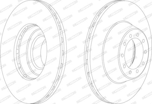 Ferodo FCR100A - Bremžu diski www.autospares.lv