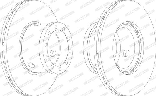 Ferodo FCR101A - Bremžu diski www.autospares.lv