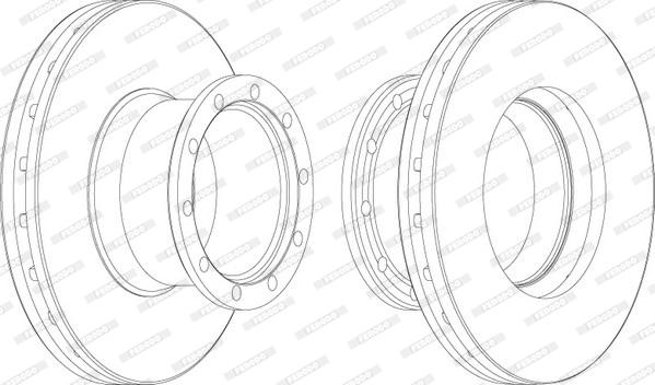 Ferodo FCR113A - Bremžu diski www.autospares.lv