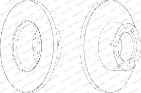 Ferodo FCR117A - Bremžu diski autospares.lv