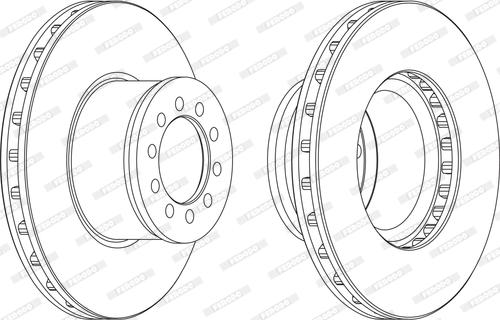 Ferodo FCR186A - Brake Disc www.autospares.lv