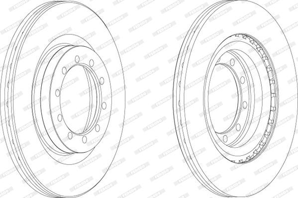 Ferodo FCR183A - Bremžu diski autospares.lv