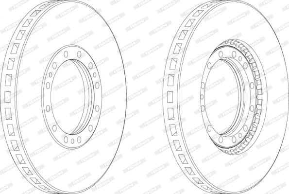 Ferodo FCR123A - Bremžu diski www.autospares.lv