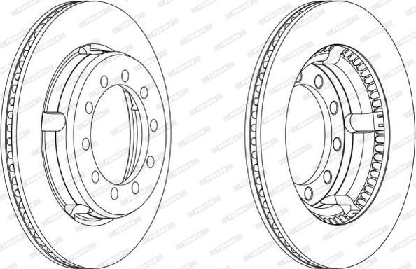 Ferodo FCR179A - Bremžu diski autospares.lv