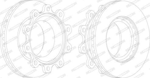 Ferodo FCR176A - Bremžu diski autospares.lv