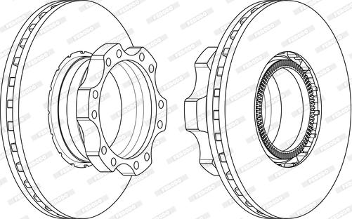 Ferodo FCR302A - Bremžu diski www.autospares.lv