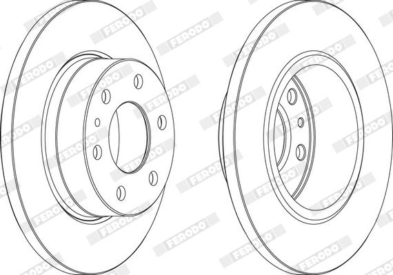 Ferodo FCR315AX - Bremžu diski www.autospares.lv